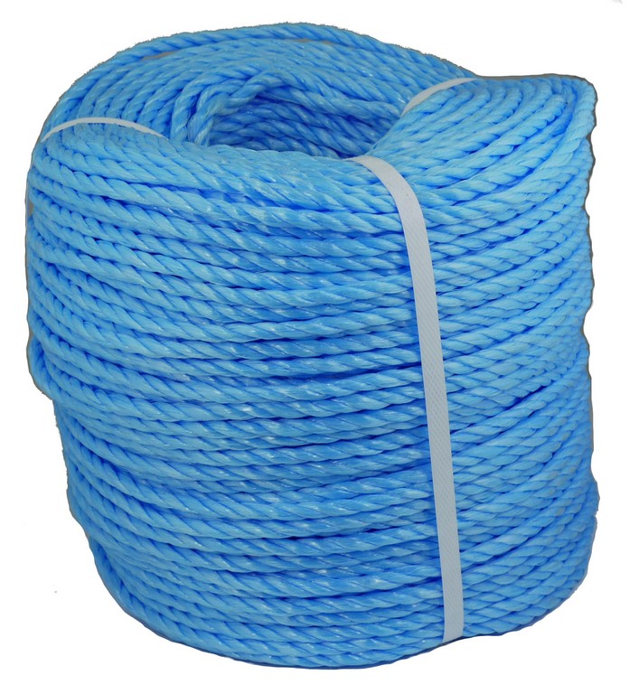 Olympic Blue Poly Rope Coil